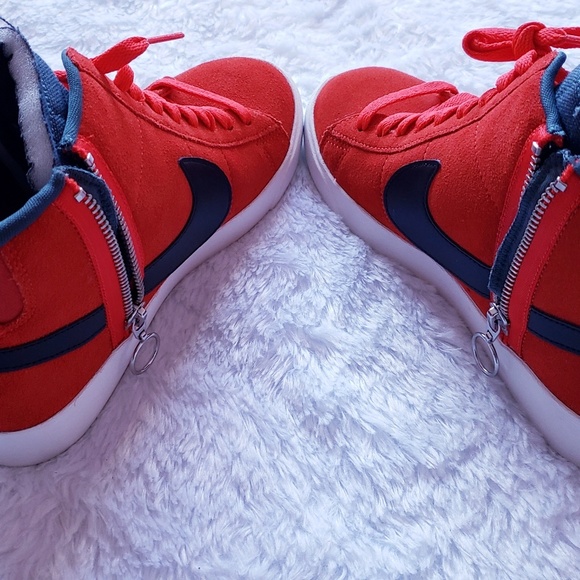 New Womens Nike Blazer Mid Rebel Habanero - Picture 6 of 8